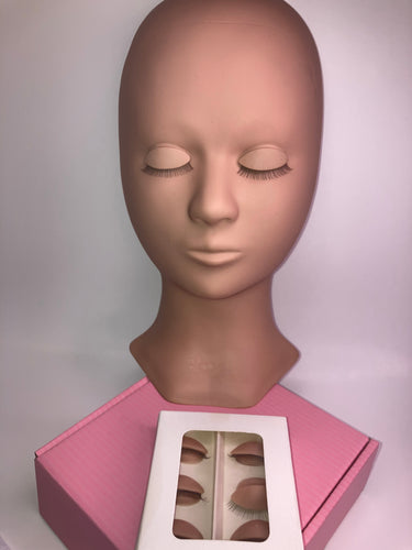 Mannequin Head with Removable Eyelids